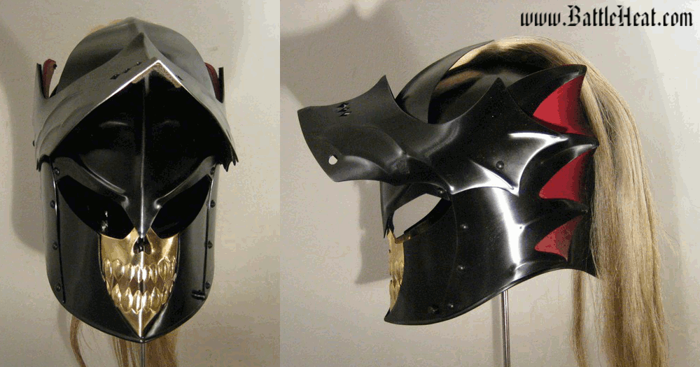 Goldschaedel-Helm